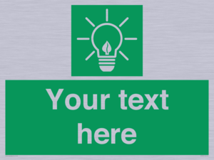 SV10791: Custom Green square with Save Energy