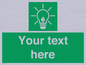 SV10791: Custom Green square with Save Energy