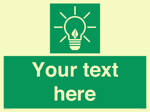 SV10791: Custom Green square with Save Energy
