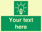 SV10791: Custom Green square with Save Energy