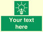 SV10791: Custom Green square with Save Energy
