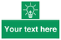 SV10791: Custom Green square with Save Energy