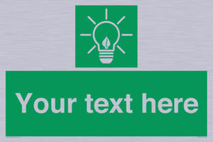SV10791: Custom Green square with Save Energy
