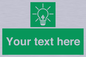 SV10791: Custom Green square with Save Energy