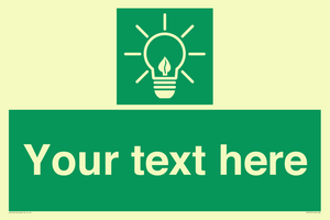 SV10791: Custom Green square with Save Energy