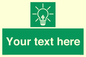 SV10791: Custom Green square with Save Energy