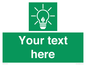 SV10791: Custom Green square with Save Energy
