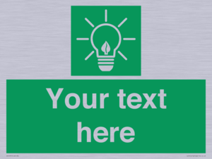 SV10791: Custom Green square with Save Energy