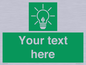 SV10791: Custom Green square with Save Energy