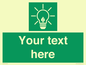SV10791: Custom Green square with Save Energy