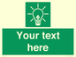 SV10791: Custom Green square with Save Energy