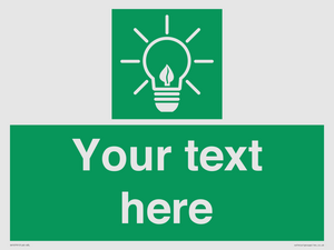 SV10791: Custom Green square with Save Energy