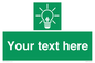 SV10791: Custom Green square with Save Energy
