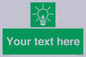 SV10791: Custom Green square with Save Energy