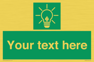 SV10791: Custom Green square with Save Energy