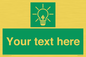 SV10791: Custom Green square with Save Energy