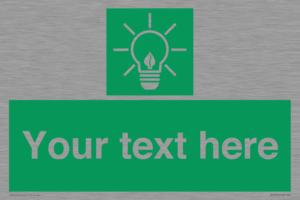 SV10791: Custom Green square with Save Energy