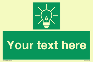 SV10791: Custom Green square with Save Energy