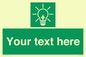 SV10791: Custom Green square with Save Energy