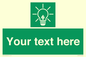 SV10791: Custom Green square with Save Energy