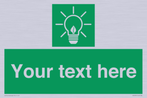 SV10791: Custom Green square with Save Energy