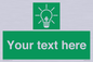 SV10791: Custom Green square with Save Energy