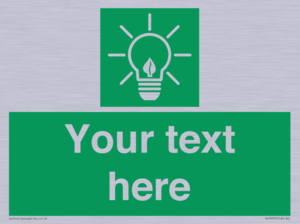 SV10791: Custom Green square with Save Energy