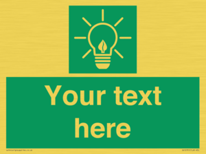 SV10791: Custom Green square with Save Energy