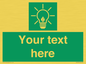 SV10791: Custom Green square with Save Energy