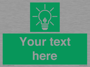 SV10791: Custom Green square with Save Energy