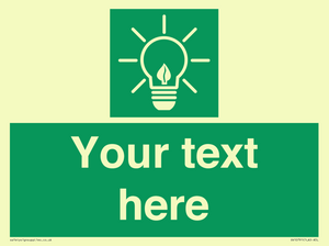 SV10791: Custom Green square with Save Energy