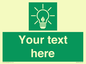 SV10791: Custom Green square with Save Energy
