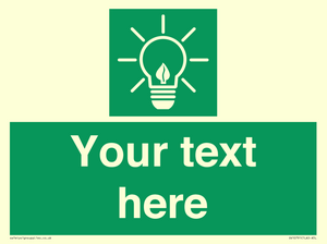 SV10791: Custom Green square with Save Energy