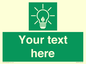 SV10791: Custom Green square with Save Energy