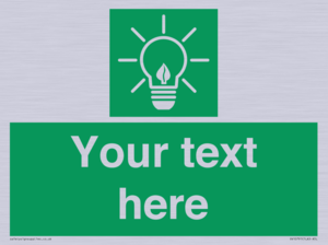 SV10791: Custom Green square with Save Energy