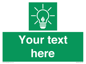 SV10791: Custom Green square with Save Energy