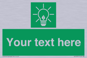 SV10791: Custom Green square with Save Energy