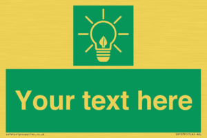 SV10791: Custom Green square with Save Energy