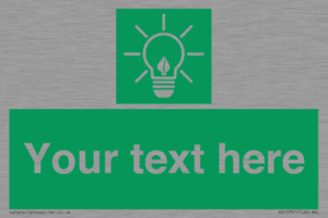 SV10791: Custom Green square with Save Energy