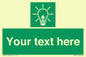 SV10791: Custom Green square with Save Energy
