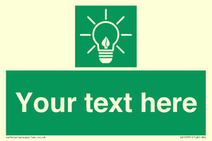 SV10791: Custom Green square with Save Energy