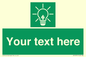 SV10791: Custom Green square with Save Energy