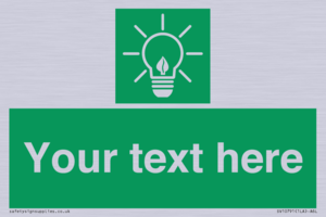 SV10791: Custom Green square with Save Energy