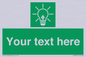 SV10791: Custom Green square with Save Energy