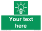 SV10791: Custom Green square with Save Energy