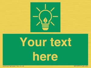 SV10791: Custom Green square with Save Energy
