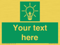 SV10791: Custom Green square with Save Energy