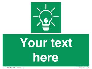 SV10791: Custom Green square with Save Energy