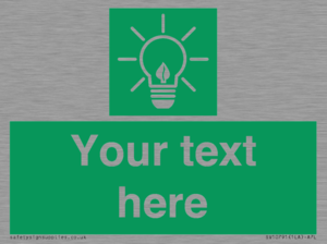 SV10791: Custom Green square with Save Energy