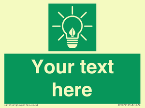 SV10791: Custom Green square with Save Energy